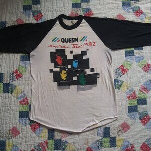 Vintage Queen Band Hot Space 1982 North American Tour Large T-shirt
